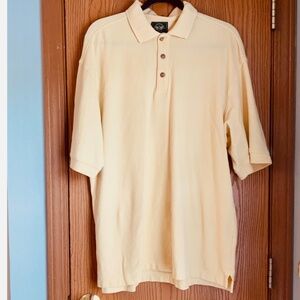 MENS XL YELLOW DOCKERS SHORT SLEEVE POLO OPTIMAL PERFORMANCE SHIRT